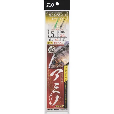 DAIWA SYOKUNIN FUNESABIKI AMINO AJI MEBARU 6 Hooks HI APEAL