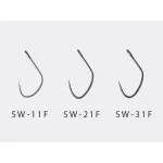 VANFOOK SW-11F  Spoon Experthook Wide Gape Super Fine Wire Fusso Black
