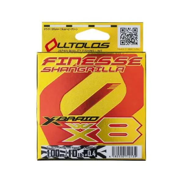 YGK X-BRAID OLLTLOS PE WX8 Finesse Shangrilla 100m.